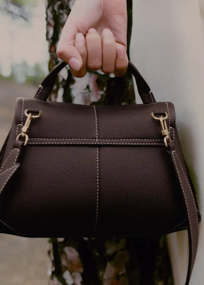 حقيبة موكي ميني (Mokki Mini) من بولين – Textured Ebony