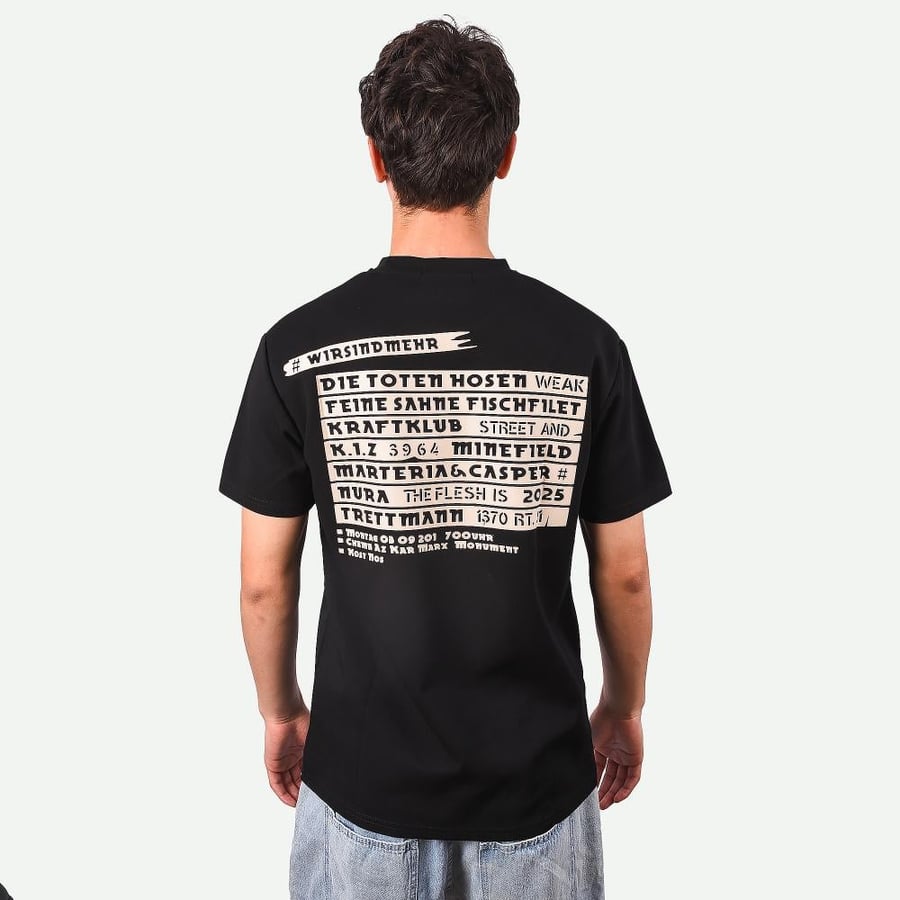 Men's T-shirt oversized style black color with Northwest Motorsport – Black Line print