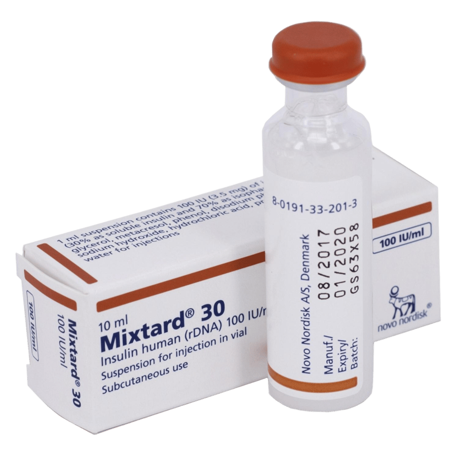 MIXTARD 30HM VIAL 100