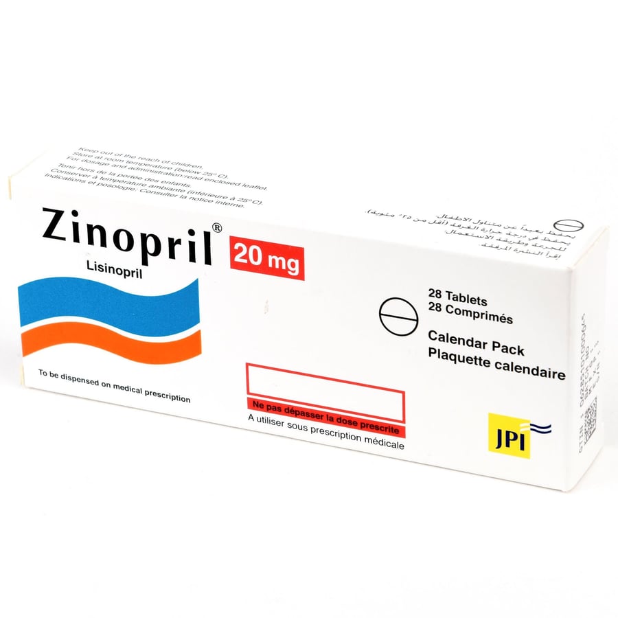 ZINOPRIL 20MG 28 TAB