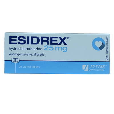 ESIDREX 25MG TAB 20PK