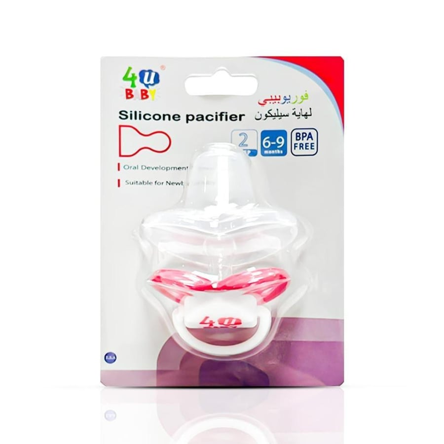 4U BABY SILICONE PACIFIER 6-9M