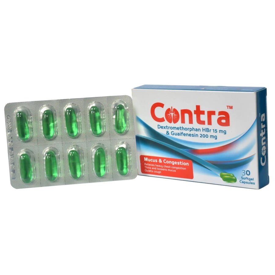 CONTRA 15/200MG 30CAP