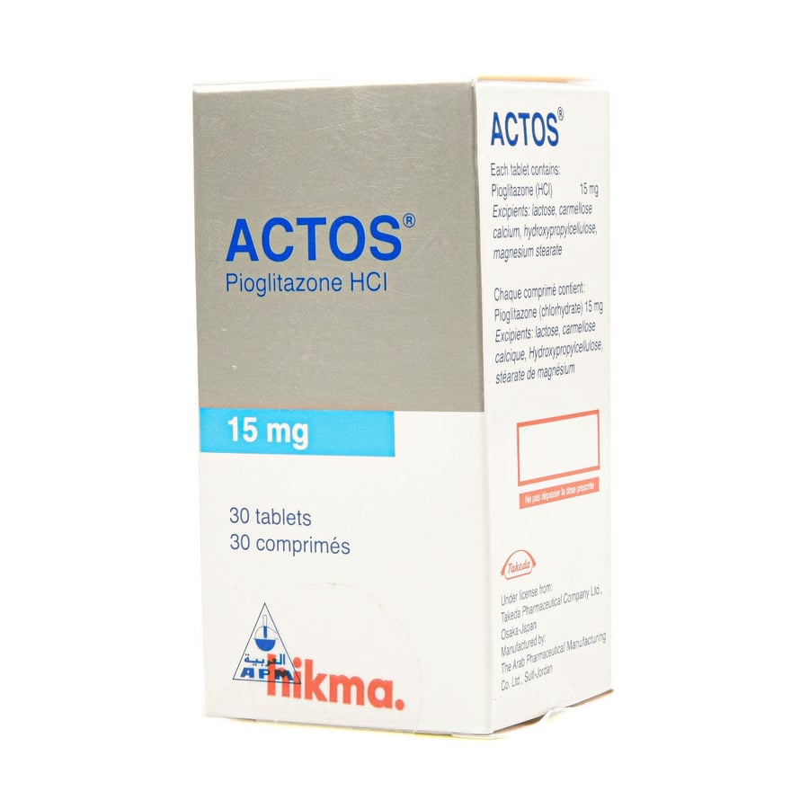 ACTOS 15MG 30 TAB *