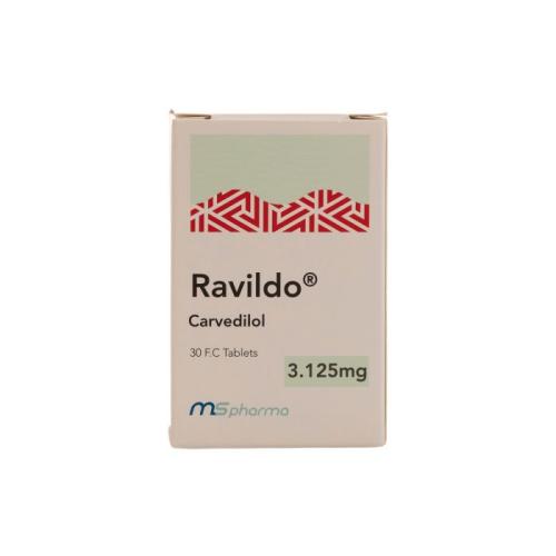 RAVILDO 3.125 MG 30 TAB