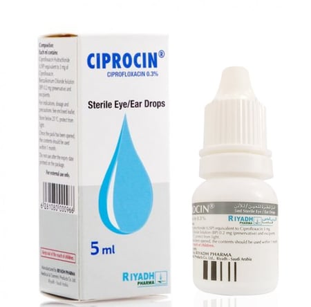 CIPROCIN 0.3% EYE & E DRP. 5ML #*