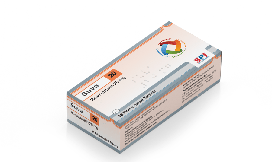 SUVA 20MG 28 COATED TAB#