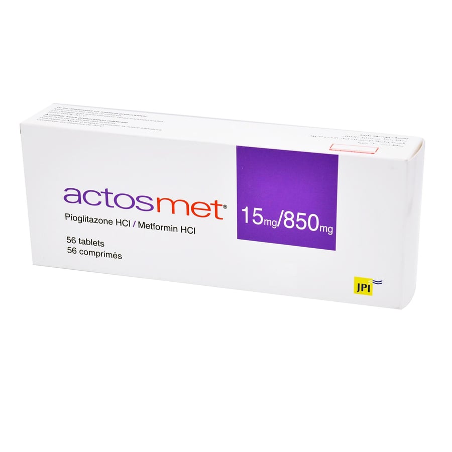 ACTOSMET 15MG/850MG 56 TAB$