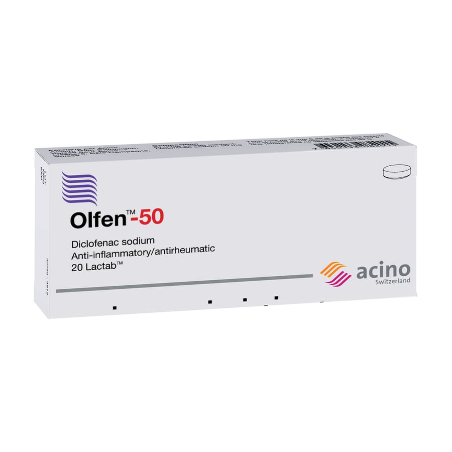 OLFEN 50MG LAC TAB 20P