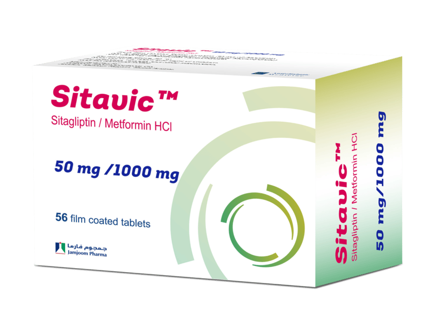 SITAVIC 50MG/1000MG 56 COATED TABLET