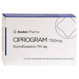 CIPROGRAM 750 MG 10TAB