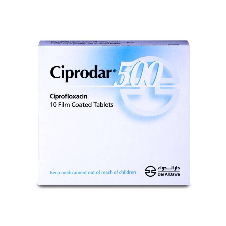 CIPRODAR 500MG 10 TAB