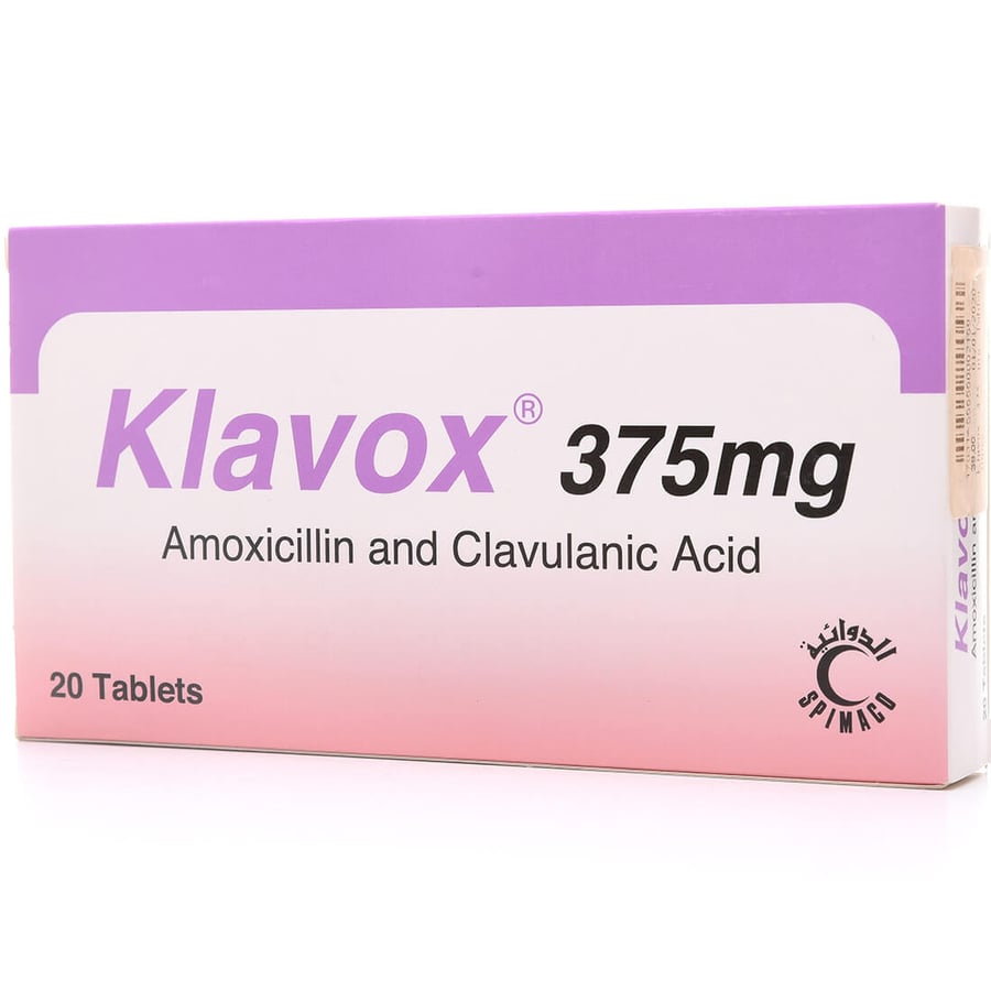 KLAVOX 375MG 20 TAB