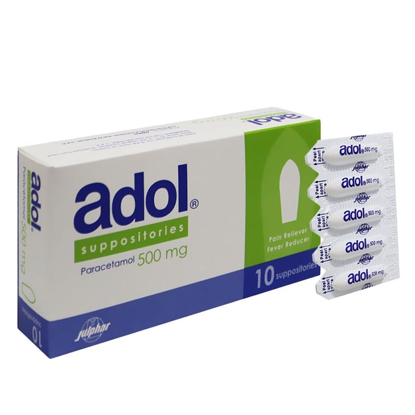 ADOL 500MG SUPP#