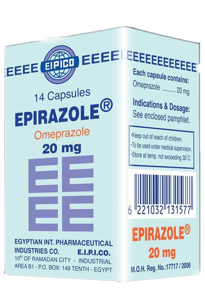 EPIRAZOLE 20MG 14 CAP