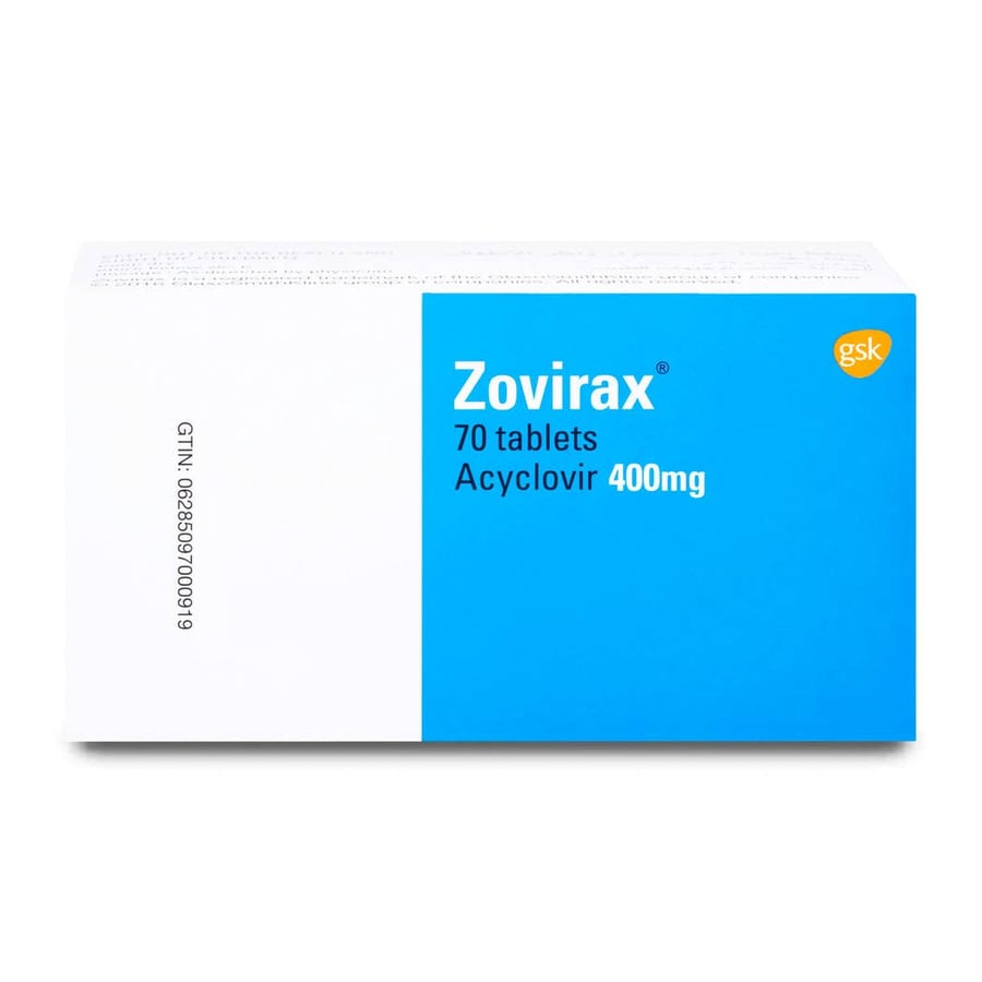ZOVIRAX 400 MG 70 TAB $