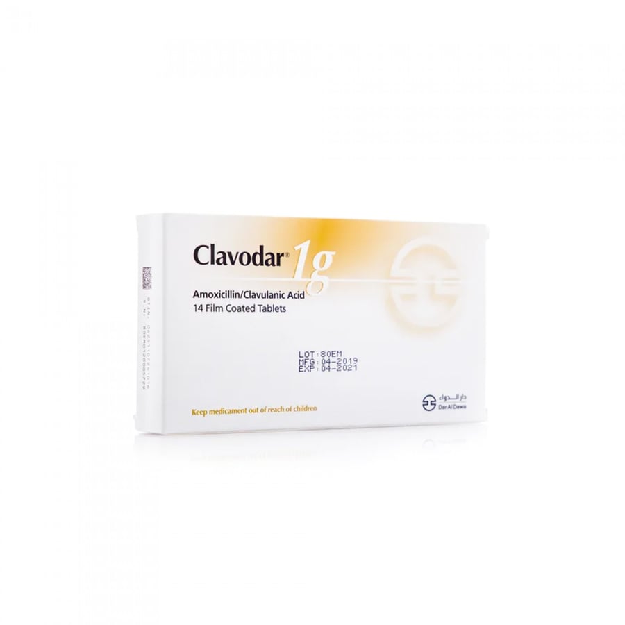 $ CLAVODAR 1GM TAB #.