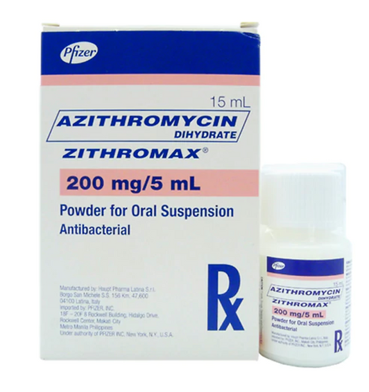 ZITHROMAX 200MG SUSP 15M $