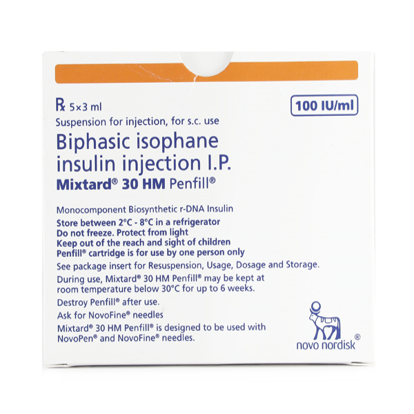 MIXTARD HM PNFL 100 IU/ML 5*3ML