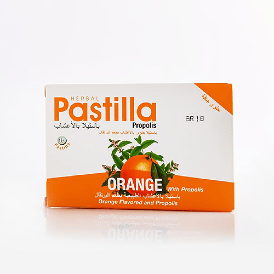 PASTILLA ORANGE WITH PROPOLIS 16 LOZEN