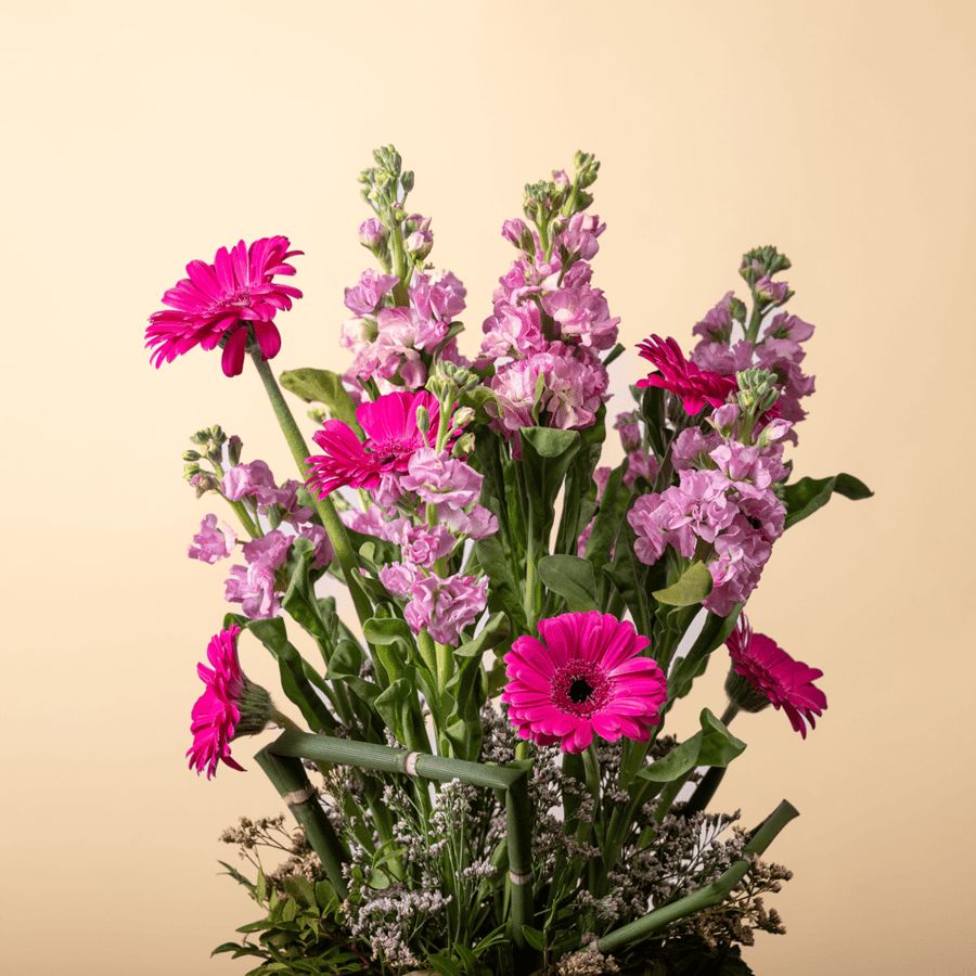Joyful Jarbira pink vase