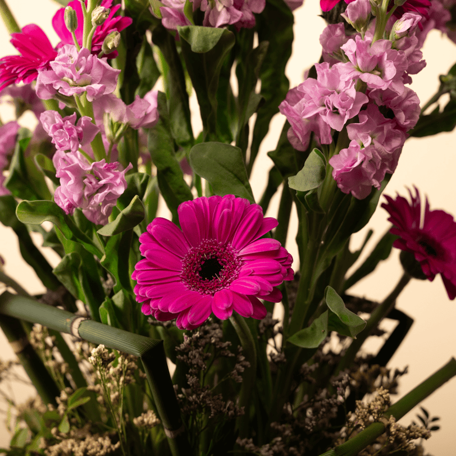 Joyful Jarbira pink vase