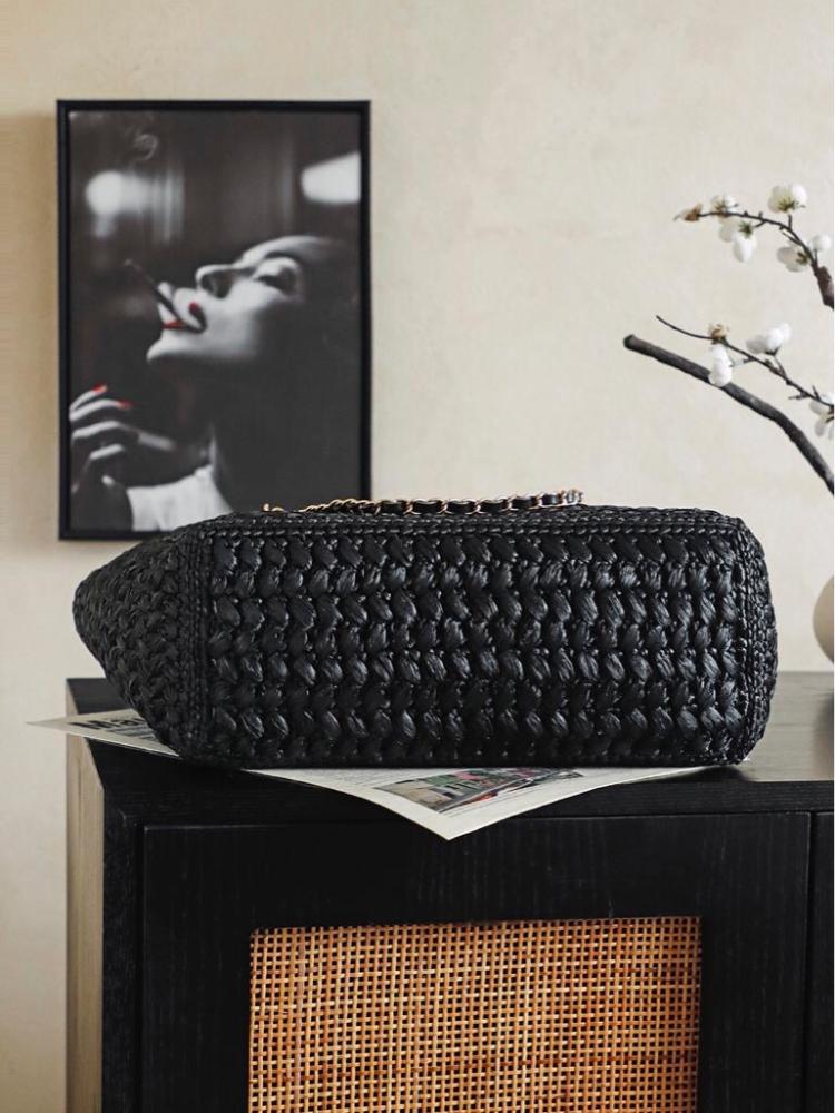 Chanel Deauville / Shopping Tote in Crochet Raffia
