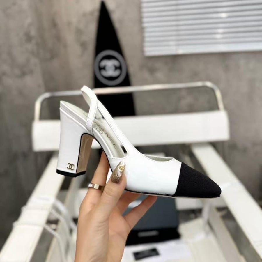 Chanel Slingback High Heel Pumps