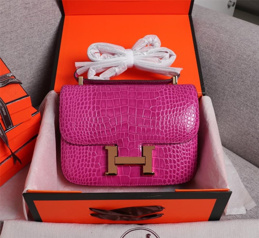Hermès Constance rose scheherazde 23Cm