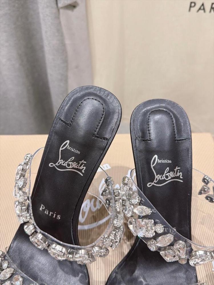 Christian Louboutin Just Queen / Crystal Strass Mule