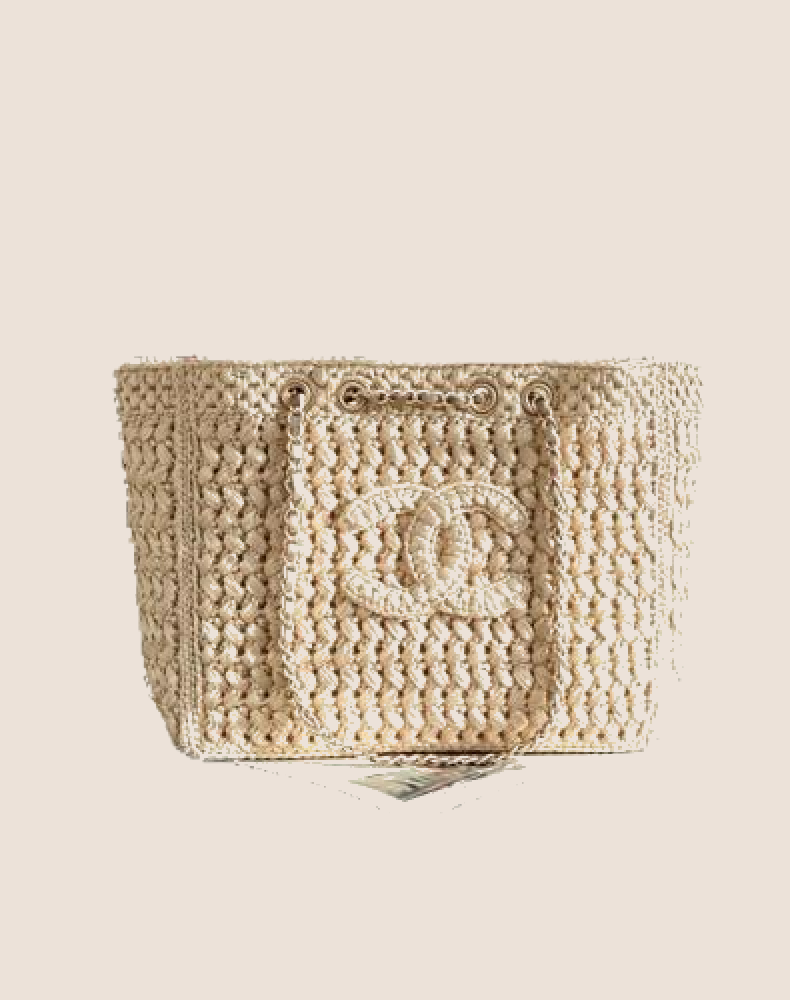Chanel Deauville / Shopping Tote in Crochet Raffia