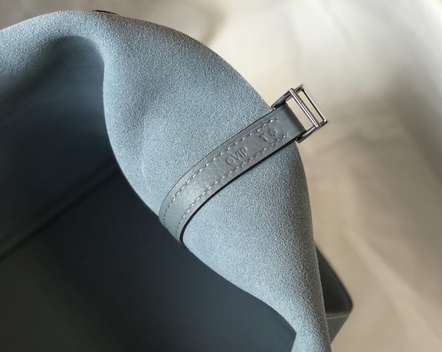 شنطة هيرميس بيكوتين مقاس 22 - Bleu Pâle