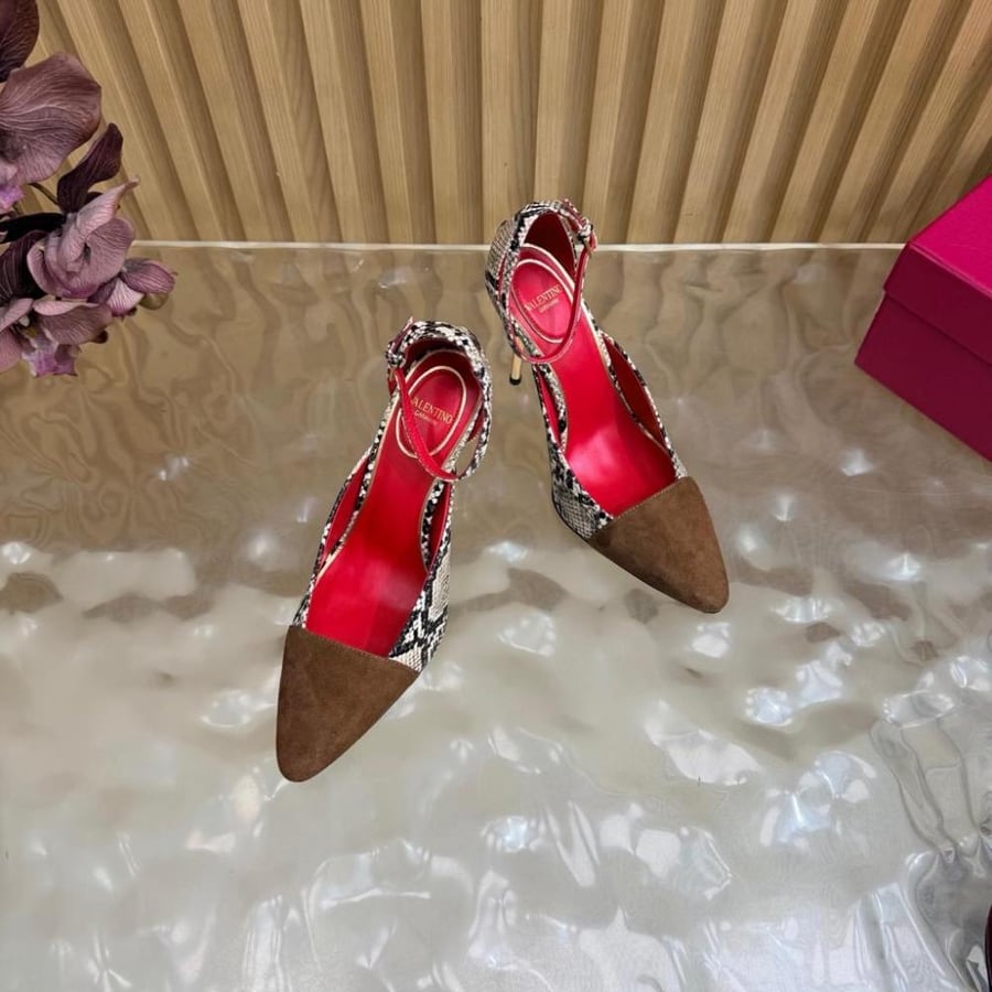Valentino Garavani Snake-Print Pumps