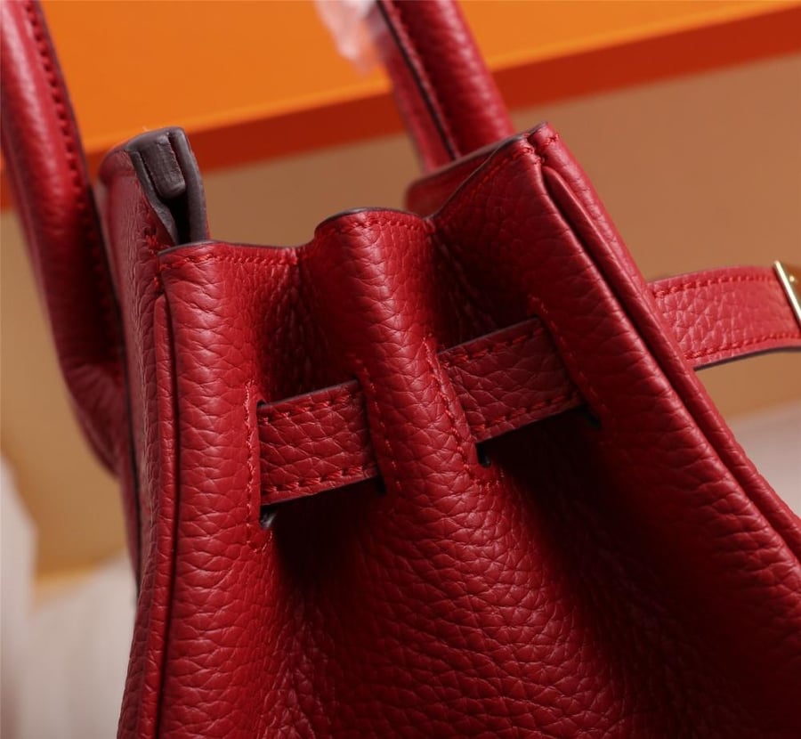 حقيبة هيرميس بيركن25 تو غو اكسسوار ذهبي (Rouge de Cœur)
