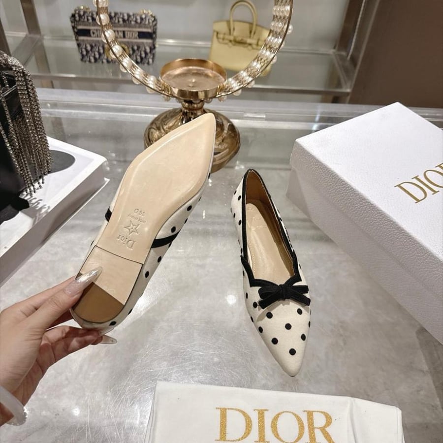 Dior Romance Pointed-Toe Ballet Flat