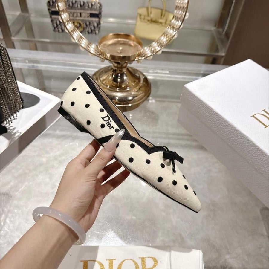 Dior Romance Pointed-Toe Ballet Flat