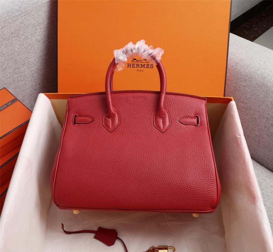 حقيبة هيرميس بيركن25 تو غو اكسسوار ذهبي (Rouge de Cœur)