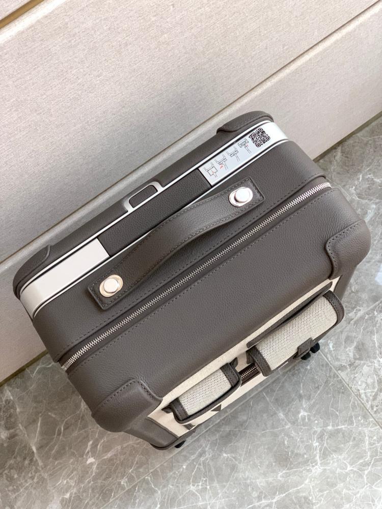 Hermès R.M.S Cabin Suitcase Canvas & Leatheer