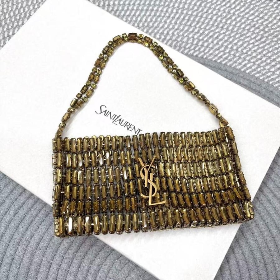 Saint Laurent Le 5 à 7 Crystal Bag
