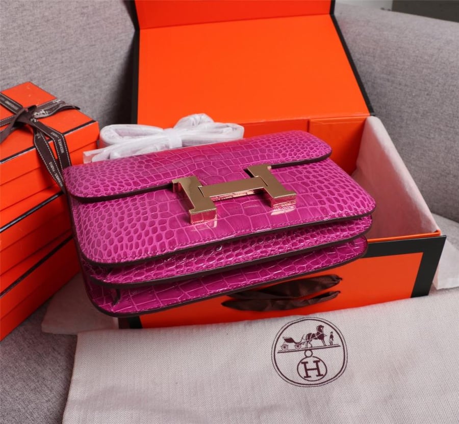 Hermès Constance rose scheherazde 23Cm