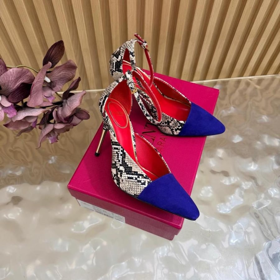 Valentino Garavani Snake-Print Pumps