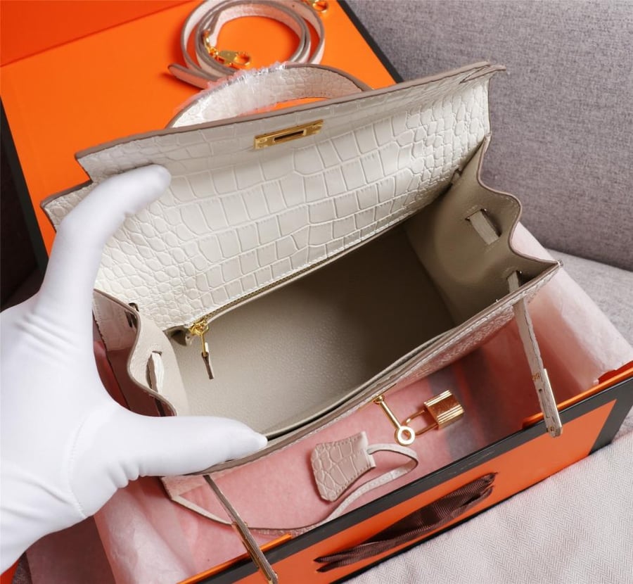 حقيبة هيرميس كيلي 25 (Beige marfa)