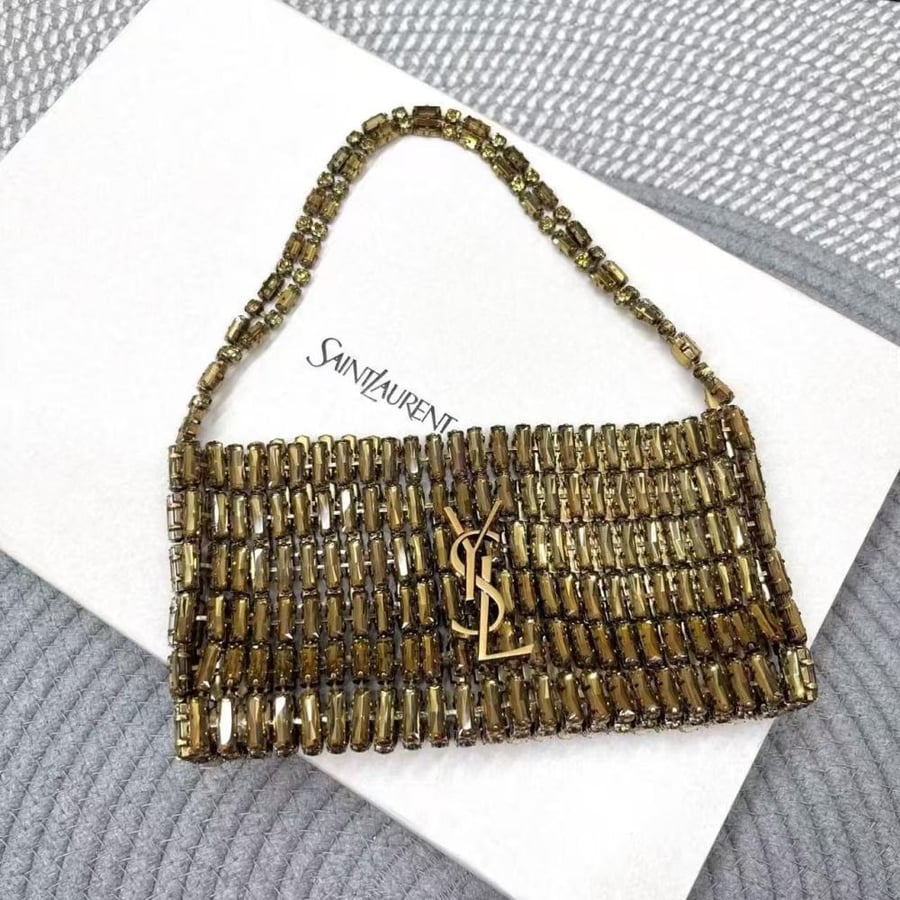 Saint Laurent Le 5 à 7 Crystal Bag
