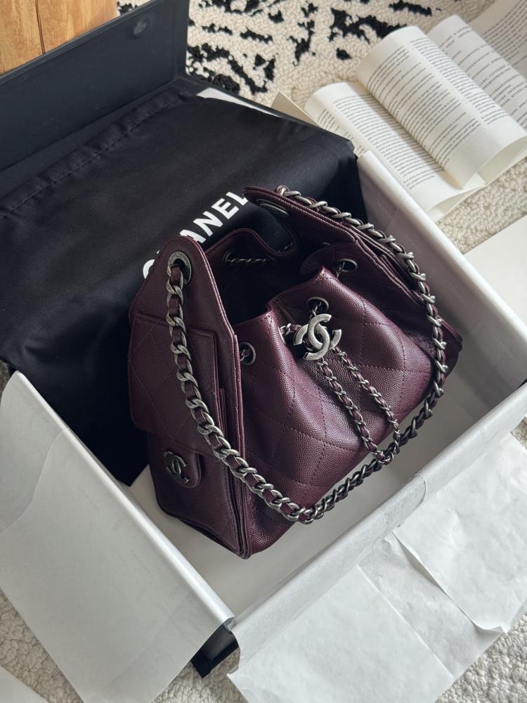 Chanel Drawstring Bucket Bag