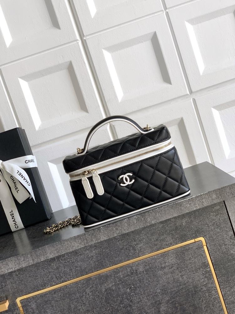 Chanel 26s Tweed and Leather Baguette Bag