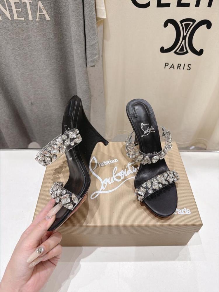 Christian Louboutin Just Queen / Crystal Strass Mule