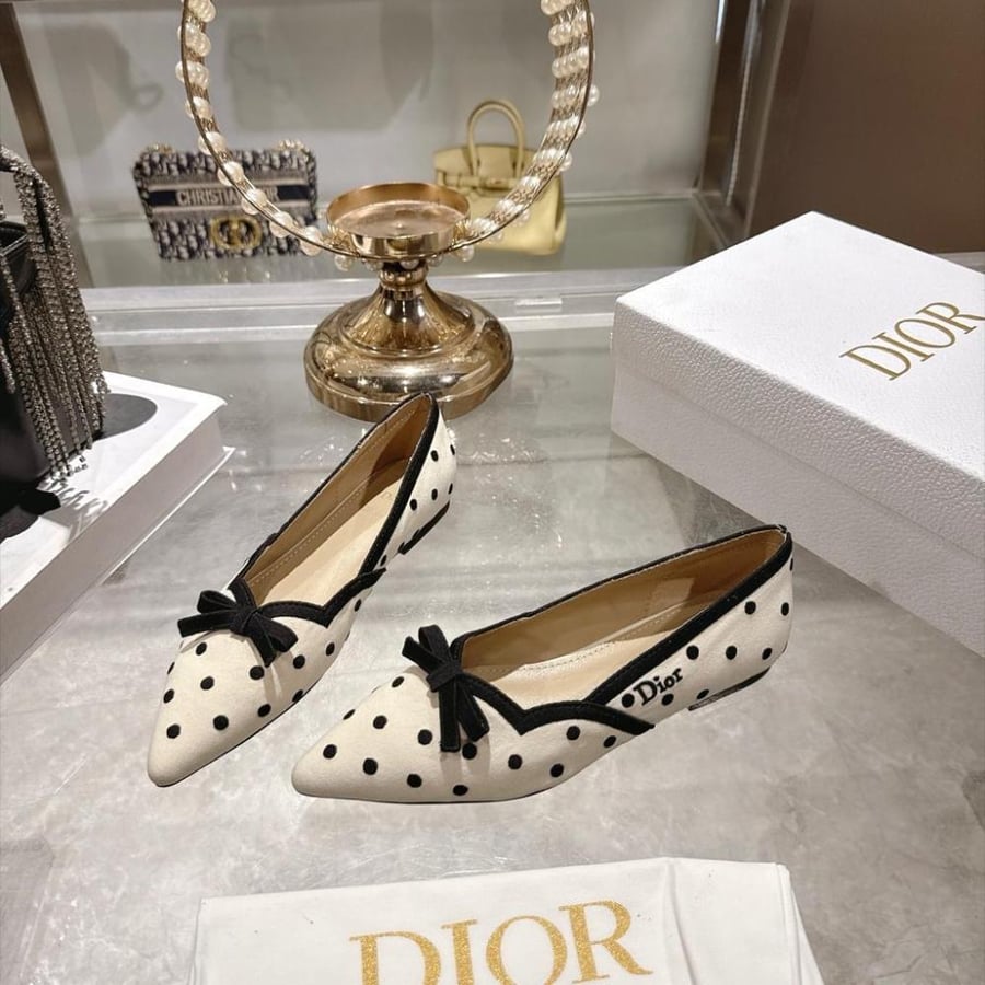 Dior Romance Pointed-Toe Ballet Flat