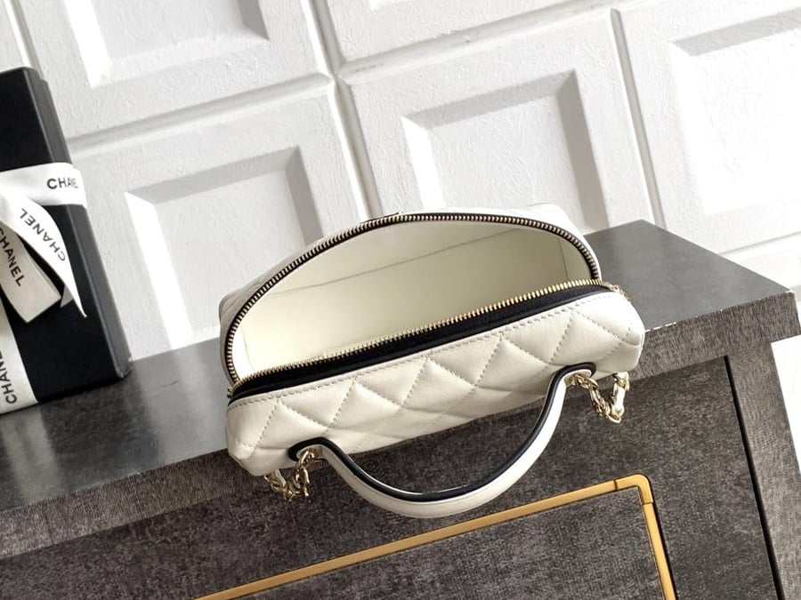 Chanel 26s Tweed and Leather Baguette Bag