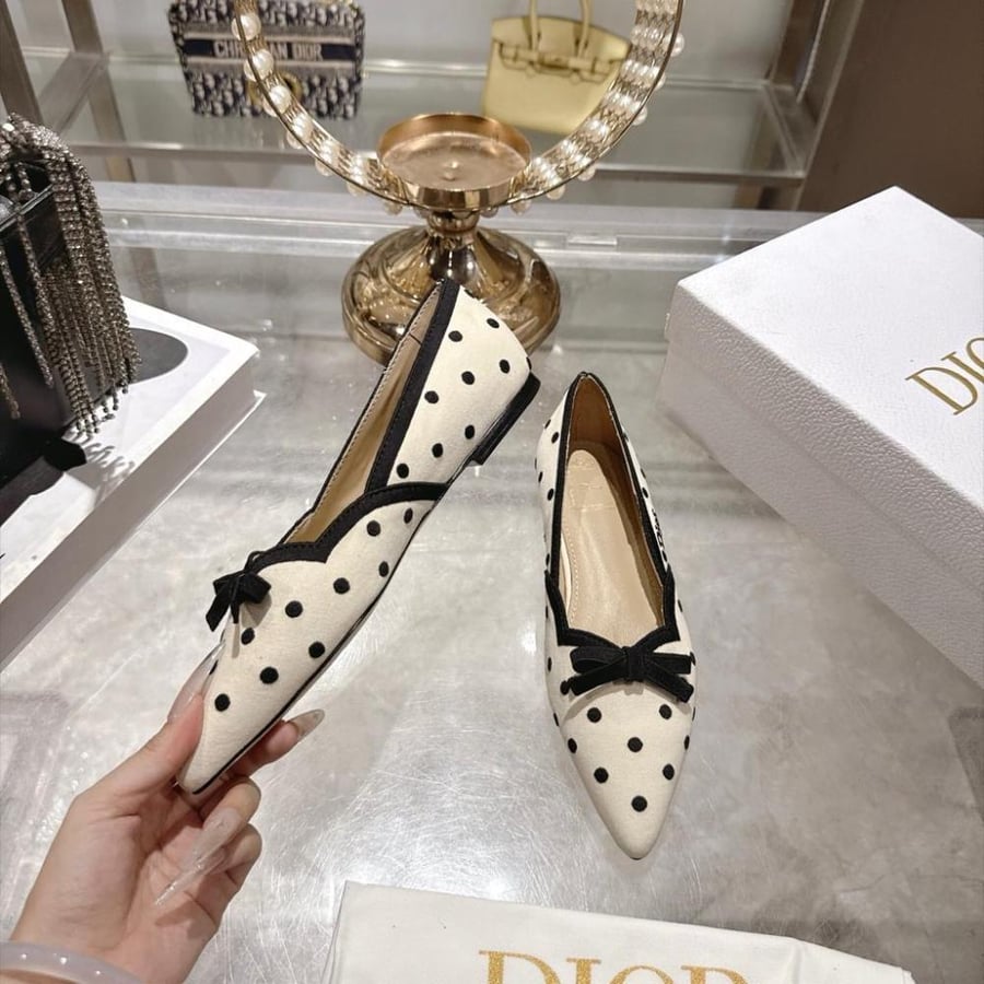 Dior Romance Pointed-Toe Ballet Flat