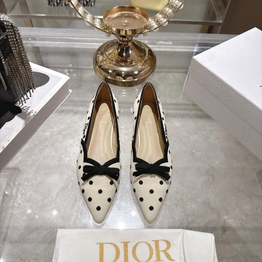 Dior Romance Pointed-Toe Ballet Flat
